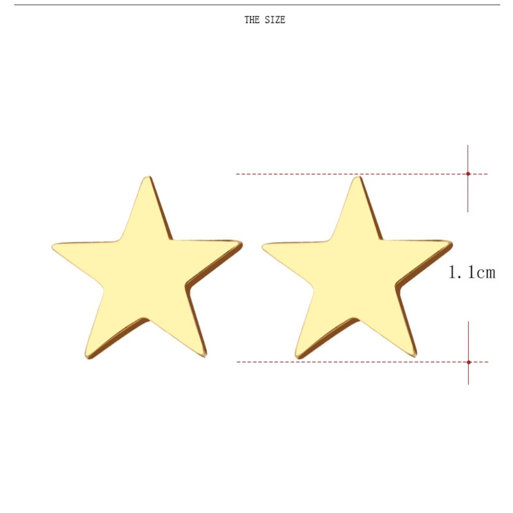 ❤️4 for $20 Sale❤️ Stainless steel Star earrings - Picture 4 of 5